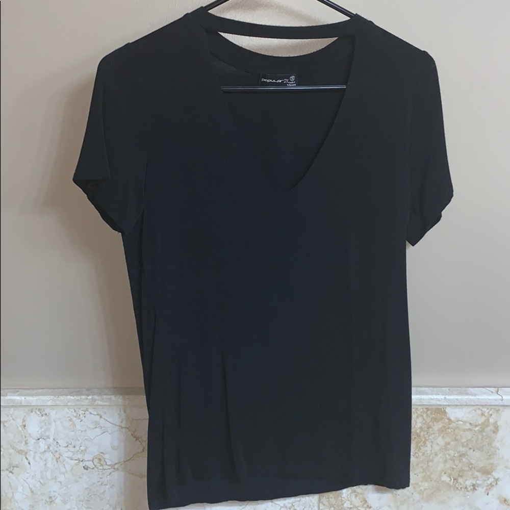 Plain black tank from boutique